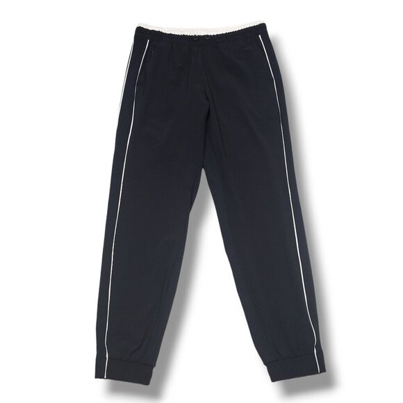 Athleta Colorblock Brooklyn Jogger Womens 6 Black Pants Lightweight Pockets‎ - Picture 1 of 10